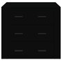 Voir la diapositive 3 : VIDAXL Buffet Noir 80x33x70 cm Bois d'ingenierie