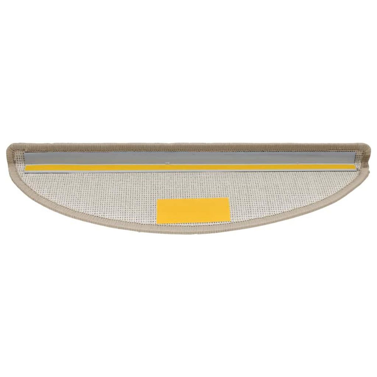 VIDAXL Tapis d'escalier 30 pcs taupe 56x17x3 cm