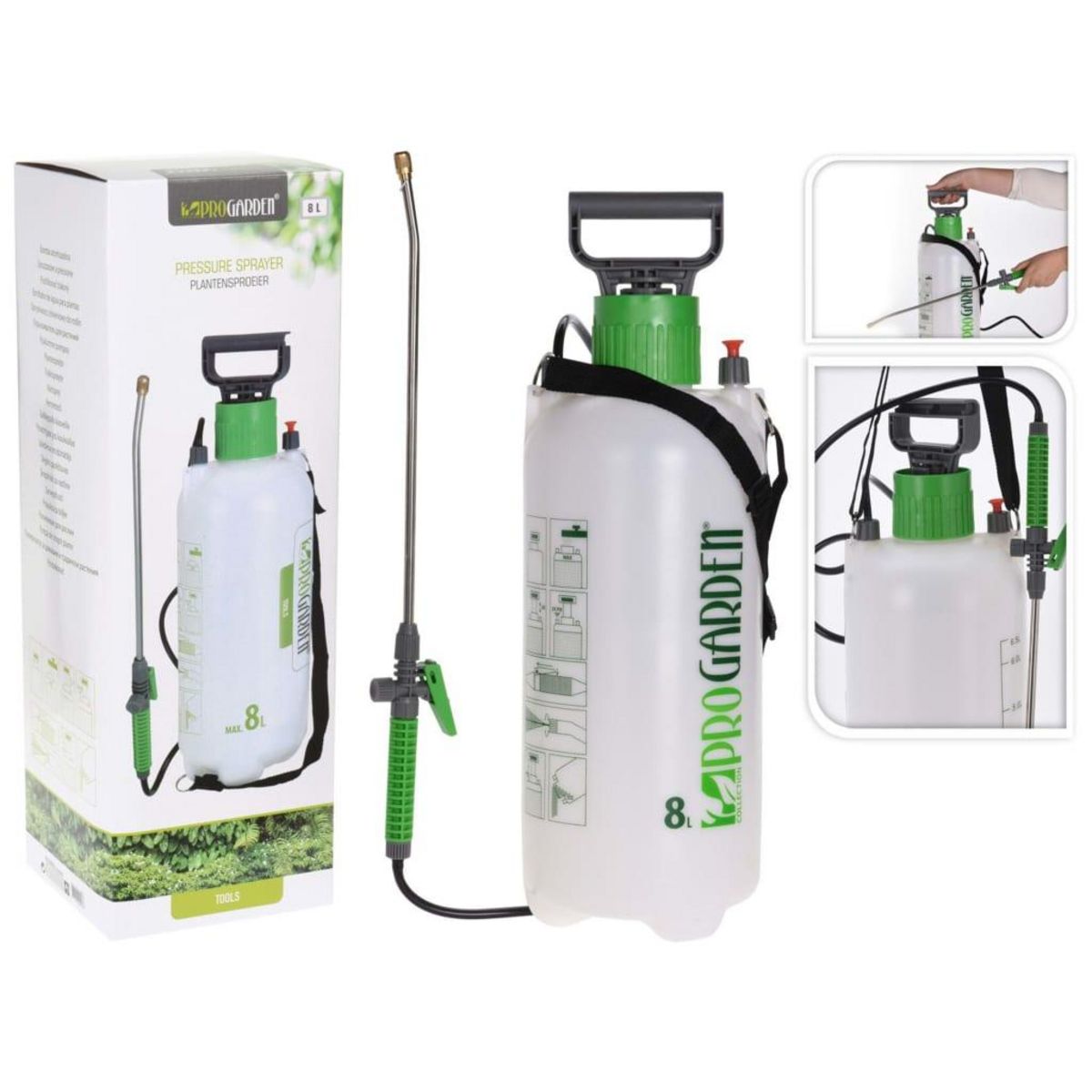 ProGarden ProGarden Pulverisateur a pression 8 L Vert