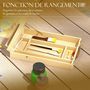 Voir la diapositive 6 : VINSETTO Mallette chevalet professionnel de table inclinaison réglable 5 compartiments de rangement bois de hêtre