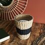 Voir la diapositive 2 : Paris Prix Bougie Parfumée  Panier Tressé  23cm Bois & Gingembre