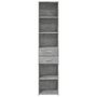 Voir la diapositive 4 : VIDAXL Buffet haut gris beton 40x42,5x185 cm bois d'ingenierie