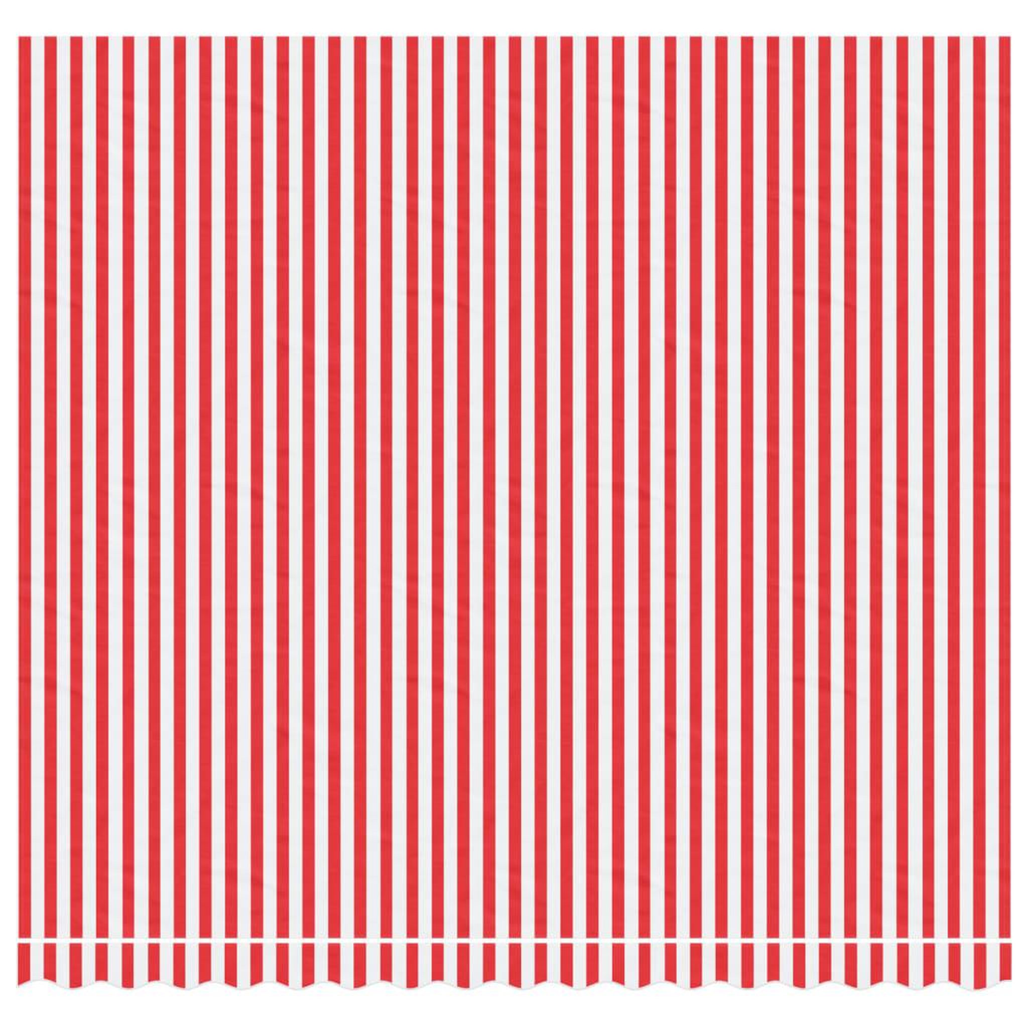 Voir la diapositive 3 : VIDAXL Tissu de remplacement pour auvent rayures rouges et blanches