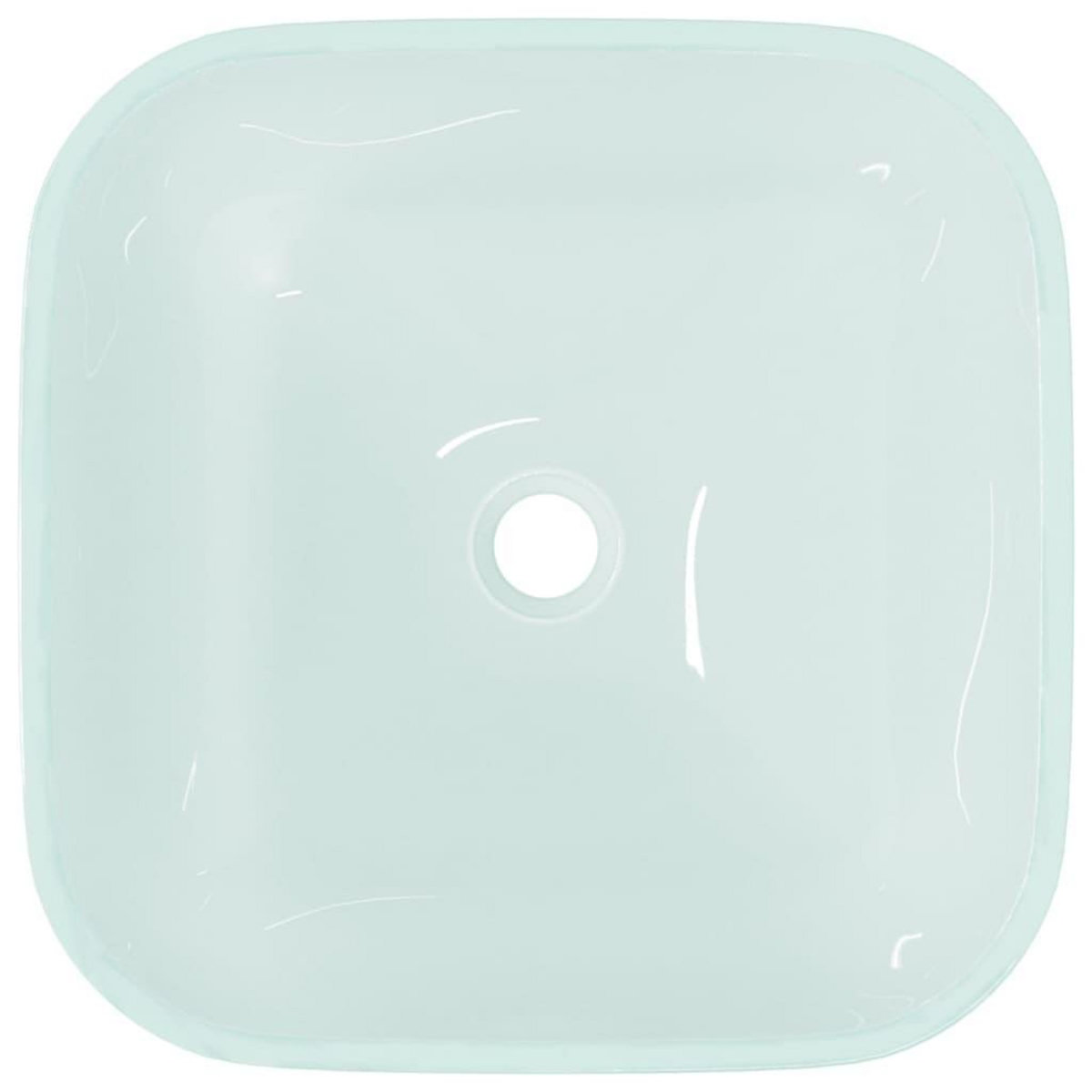 VIDAXL Lavabo Verre 42x42x14 cm Depoli