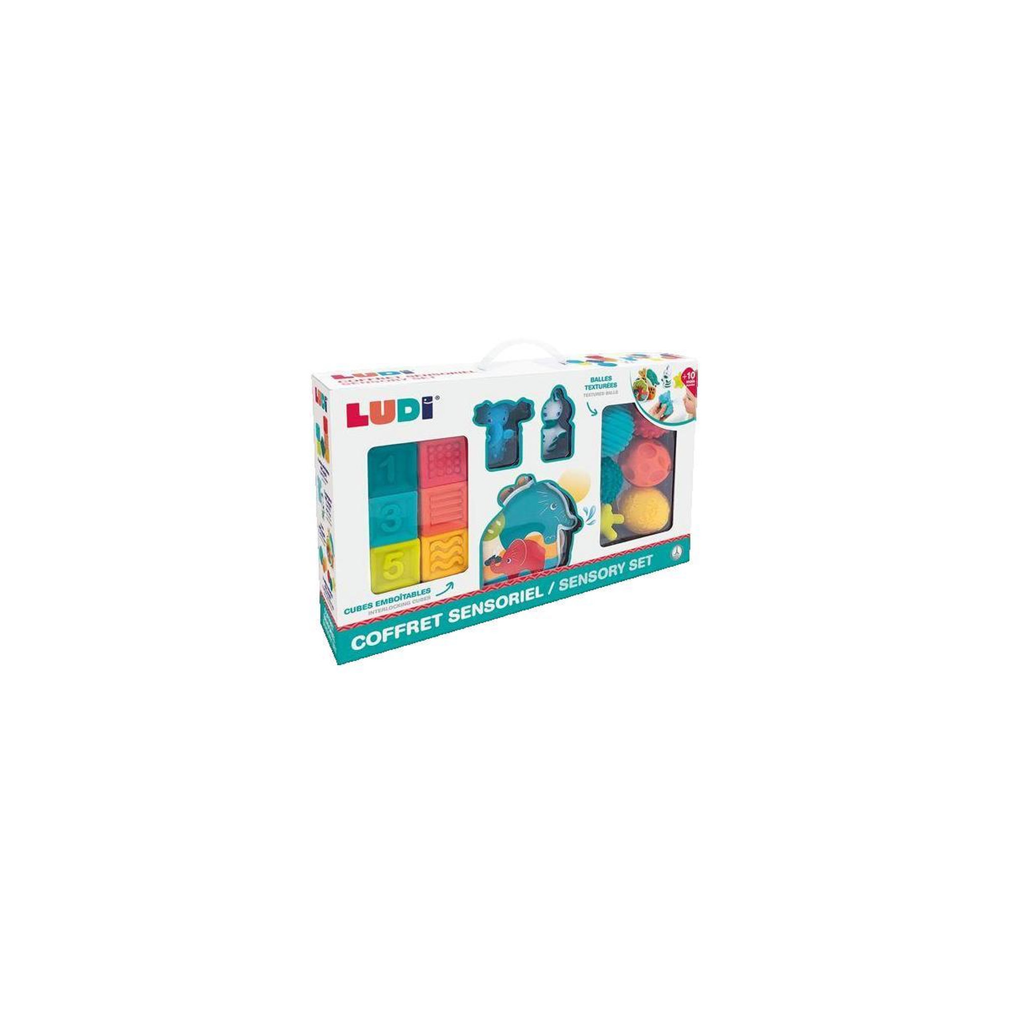 LUDI Coffret d'éveil sensoriel Ludi multicolore
