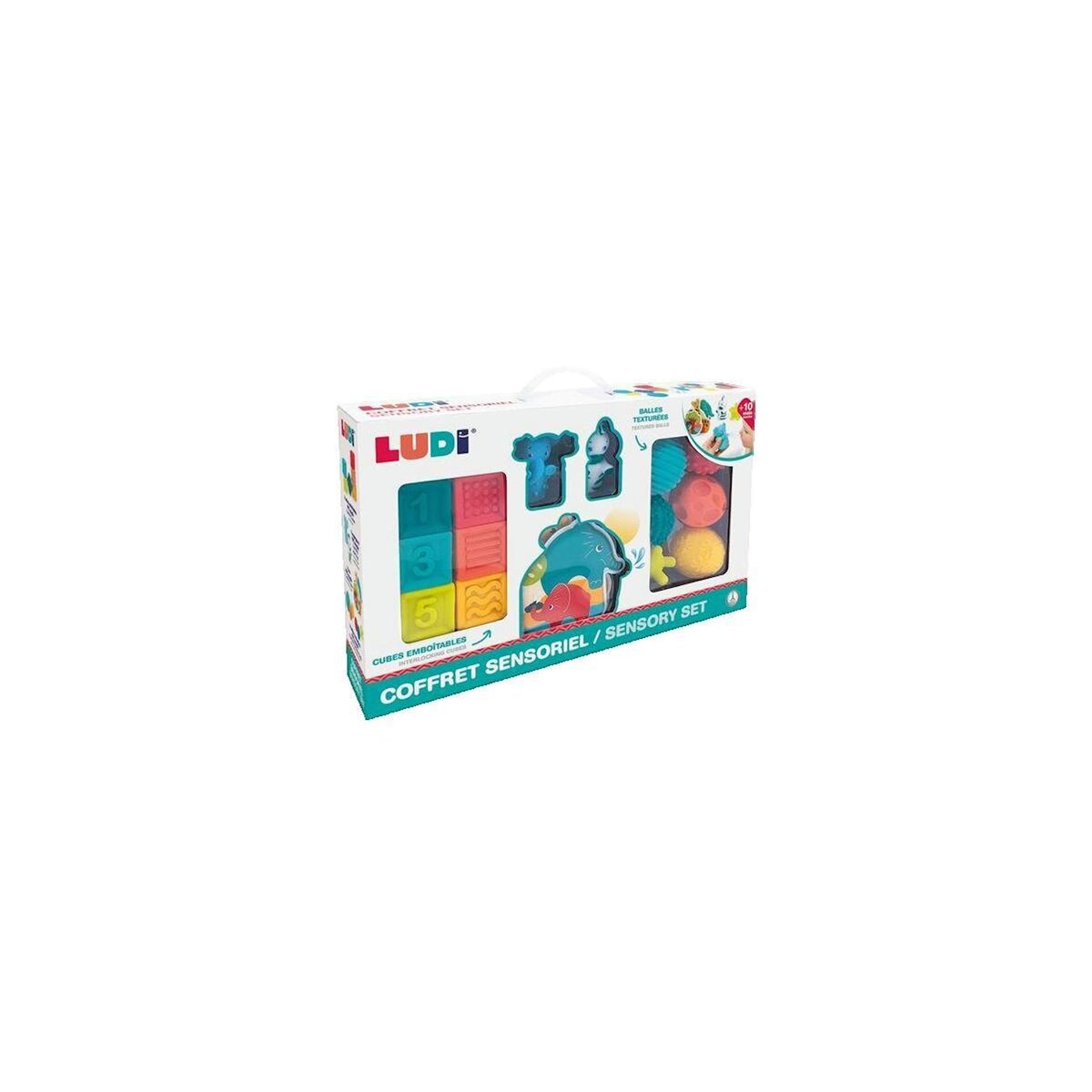 LUDI Coffret d'éveil sensoriel Ludi multicolore