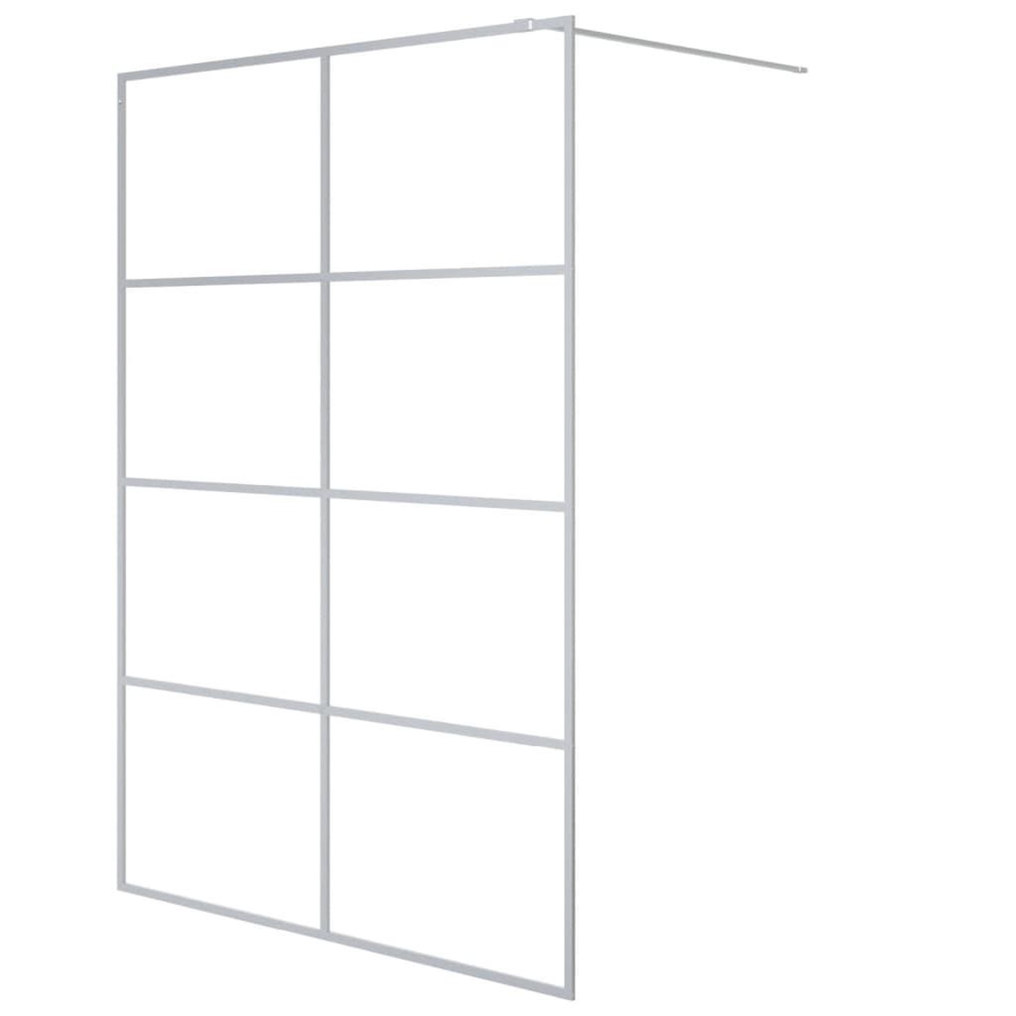 Voir la diapositive 2 : VIDAXL Paroi de douche Argente 140x195 cm Verre ESG transparent