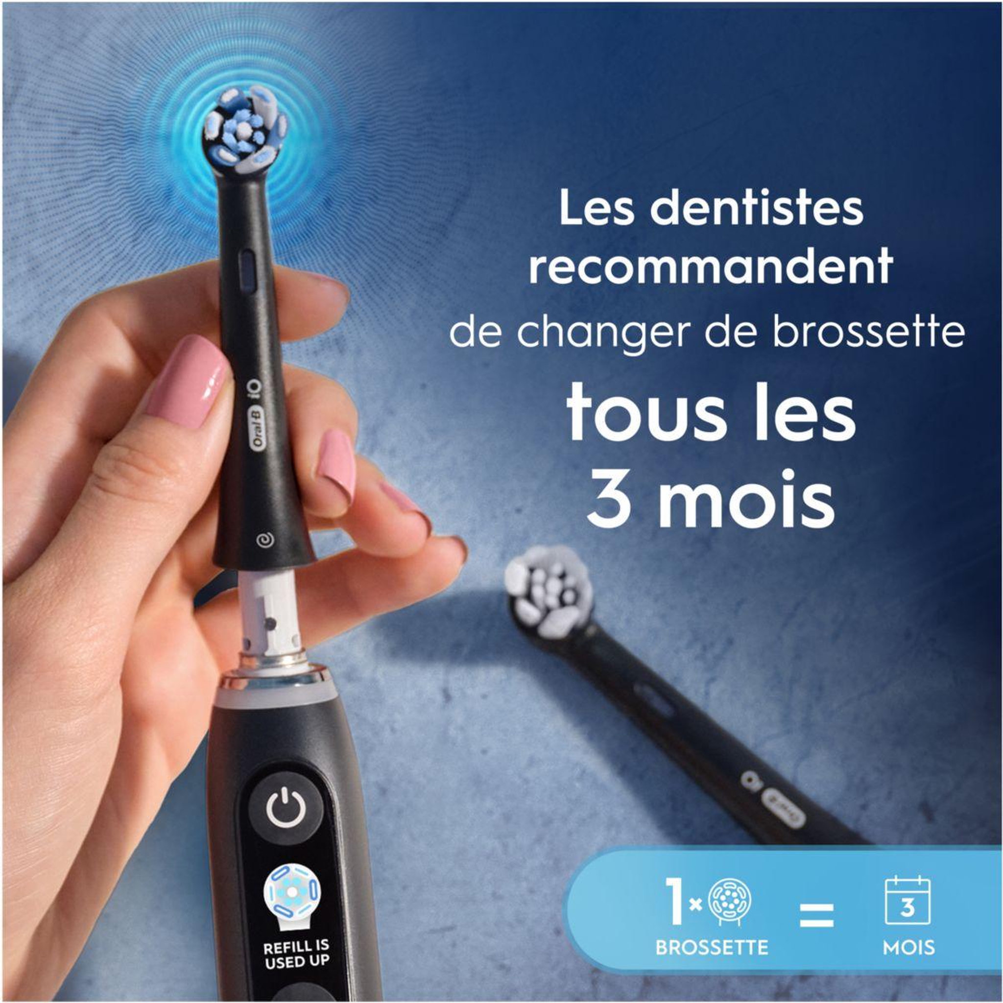Voir la diapositive 4 : ORAL B Brossette dentaire io ultimate clean noir x3