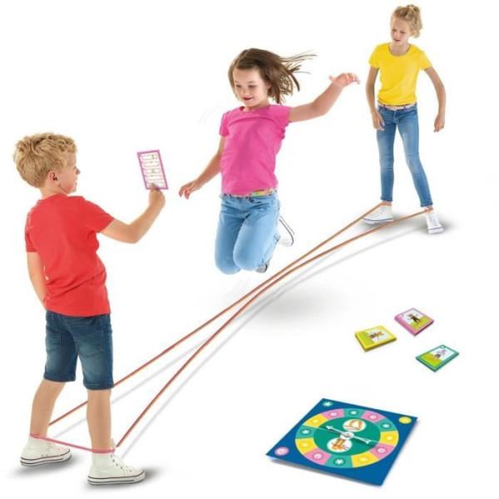 Voir la diapositive 2 : SES CREATIVE Jump! Animals - Sauts a l'élastique : défis avec des cartes