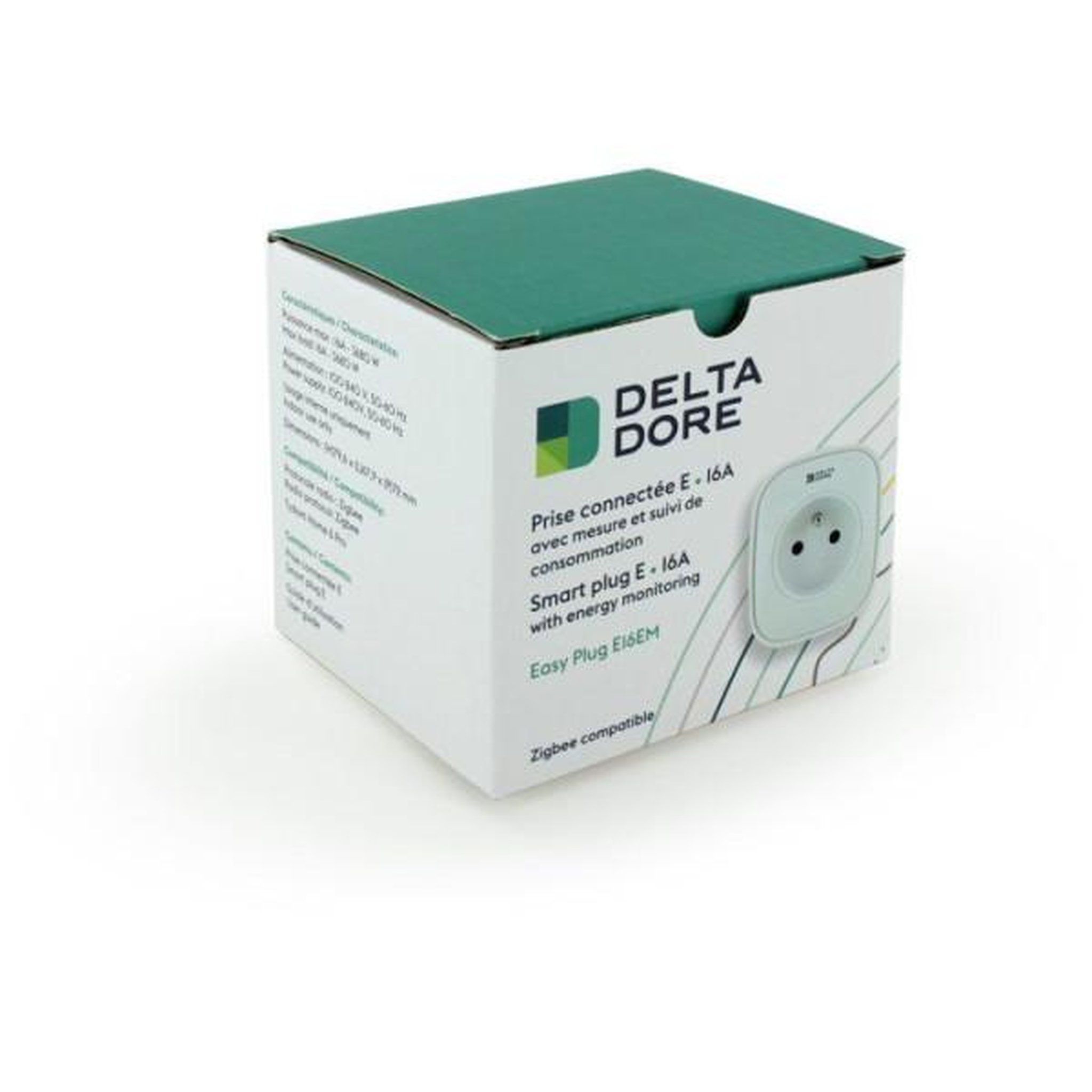 Voir la diapositive 3 : Delta Dore Prise - DELTA DORE - Easy Plug - E16EM - 16A - Blanc