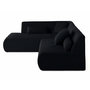 Voir la diapositive 3 : LISA DESIGN Onyx - canapé modulable d'angle gauche - 5 places - en velours côtelé