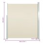 Voir la diapositive 6 : VIDAXL Auvent lateral de patio 160x300 cm Couleur creme