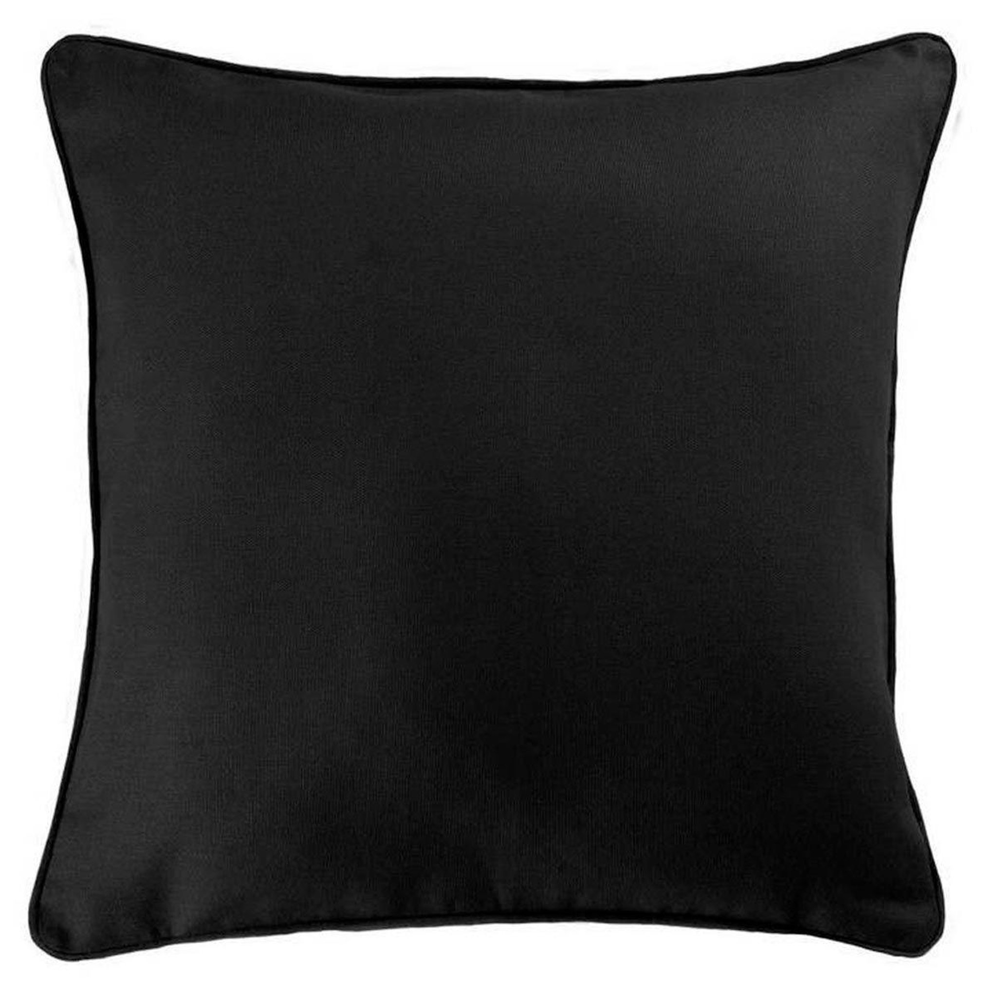 Voir la diapositive 1 : Douceur d'Intérieur Housse de coussin  panama  40x40cm noir
