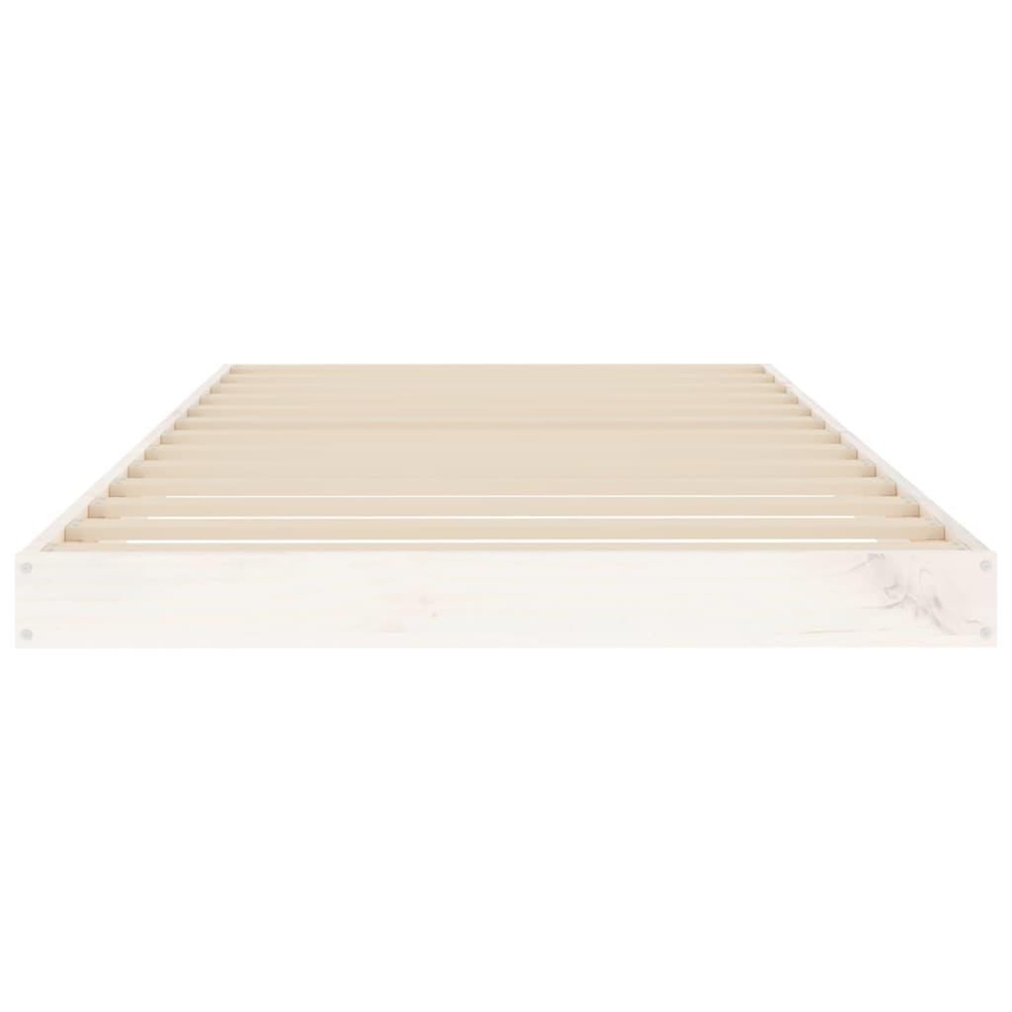 Voir la diapositive 5 : VIDAXL Cadre de lit sans matelas blanc 90x190 cm bois de pin massif