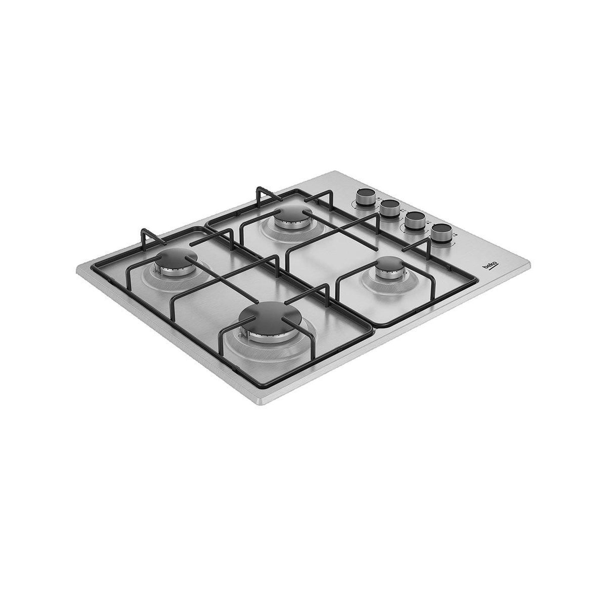 Voir la diapositive 3 : Beko Plaque de cuisson gaz higg 64103 sx 60cm 4 foyers