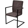 Voir la diapositive 2 : VIDAXL Chaises a manger cantilever lot de 2 marron similicuir