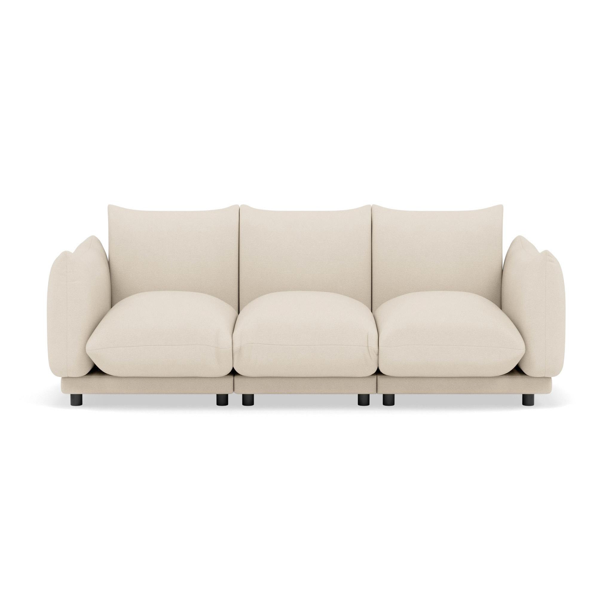 Voir la diapositive 1 : BEST MOBILIER Jeanne - canapé modulable 3 places en velours texturé