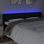 Voir la diapositive 4 : VIDAXL Tete de lit a LED Noir 163x16x78/88 cm Tissu