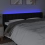 Voir la diapositive 4 : VIDAXL Tete de lit a LED Noir 163x16x78/88 cm Tissu