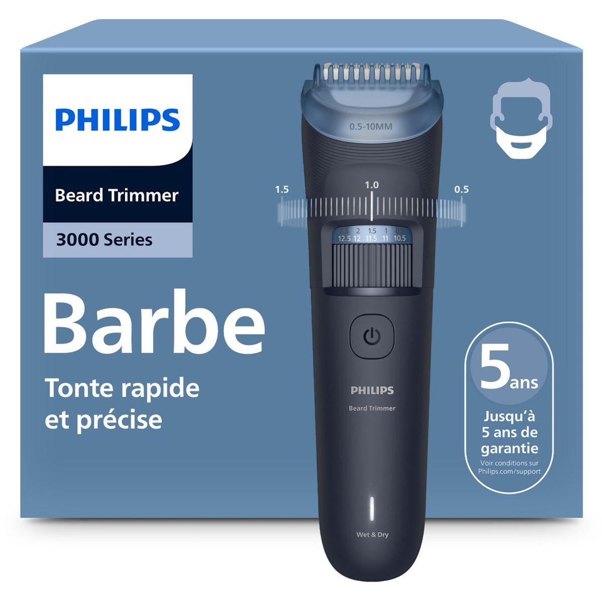 Philips Tondeuse barbe BT3665/15 Series 3000