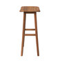 Voir la diapositive 6 : Rendez vous déco Tabouret de bar en bois de teck 77 cm-Vittoria