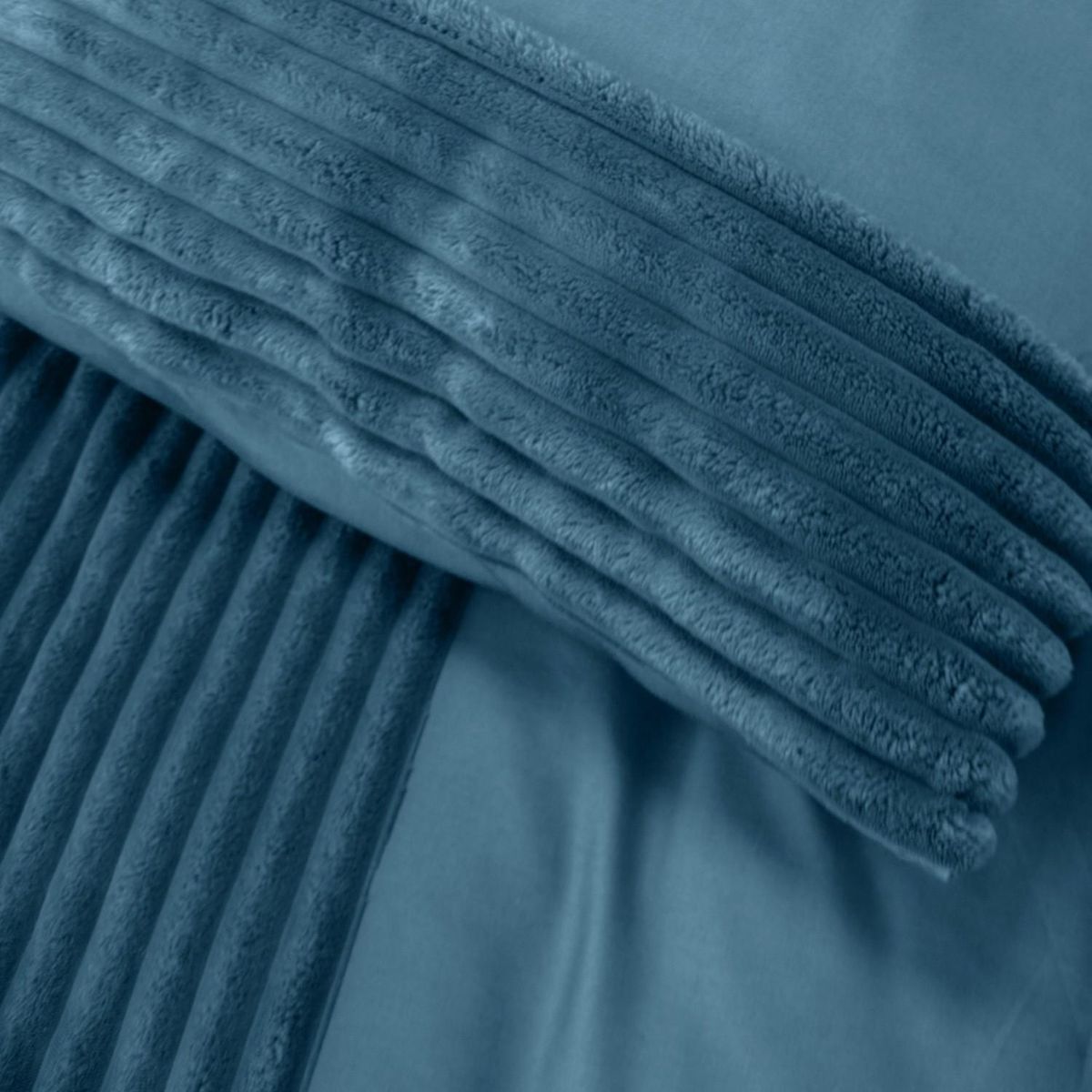 Home collection Parure housse de couette microfibre et velour