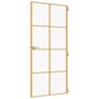 Voir la diapositive 5 : VIDAXL Porte interieure mince dore 93x201,5 cm verre trempe aluminium