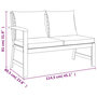 Voir la diapositive 6 : VIDAXL Ensemble a manger de jardin 4 pcs coussins Bois acacia