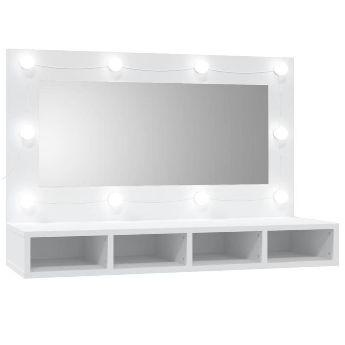 VIDAXL Armoire a miroir avec LED blanc 90x31,5x62 cm