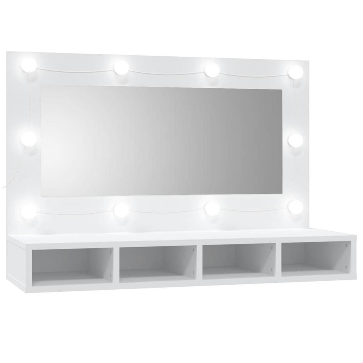 VIDAXL Armoire a miroir avec LED blanc 90x31,5x62 cm
