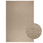 VIDAXL Tapis ZIZUR beige 240x340 cm aspect de jute interieur exterieur