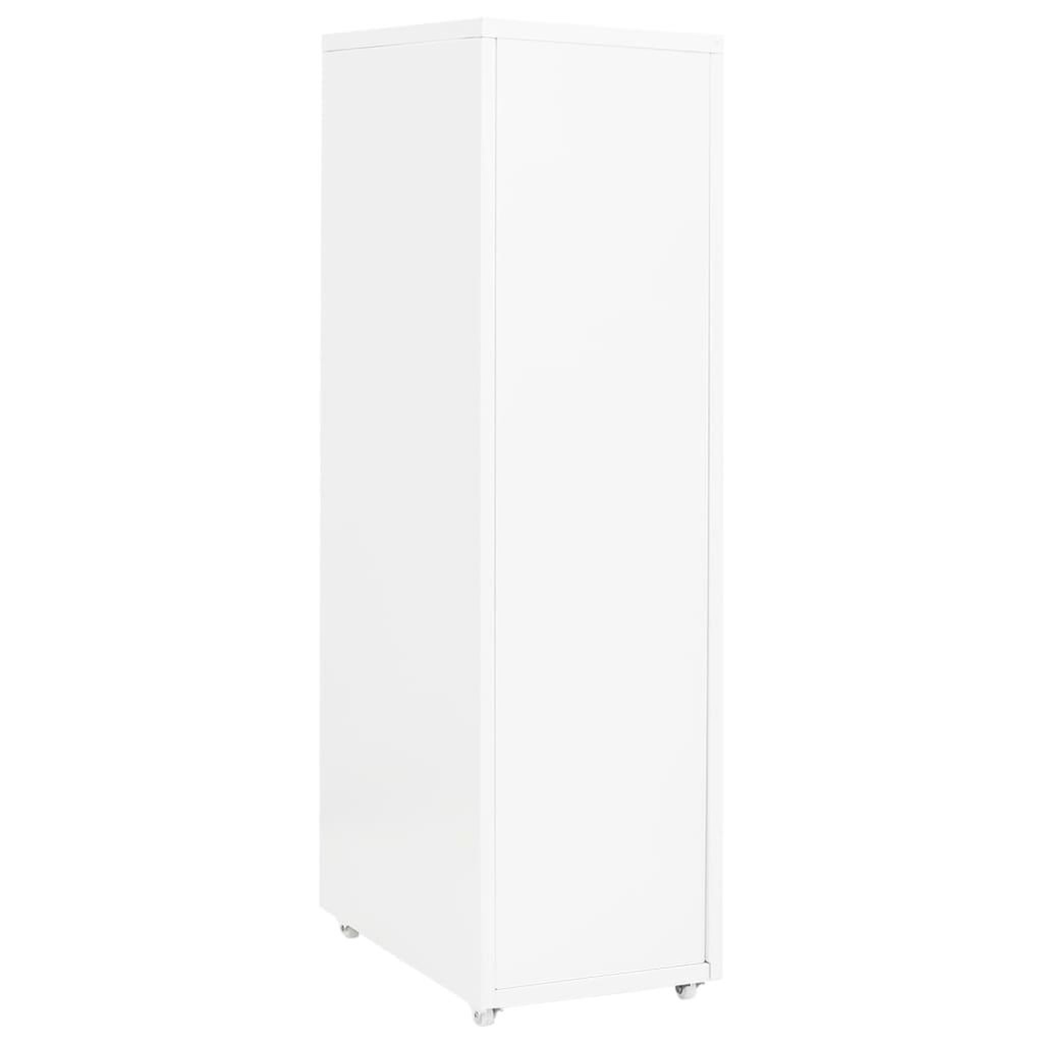 Voir la diapositive 4 : VIDAXL Classeur mobile Blanc 28x41x109 cm Metal
