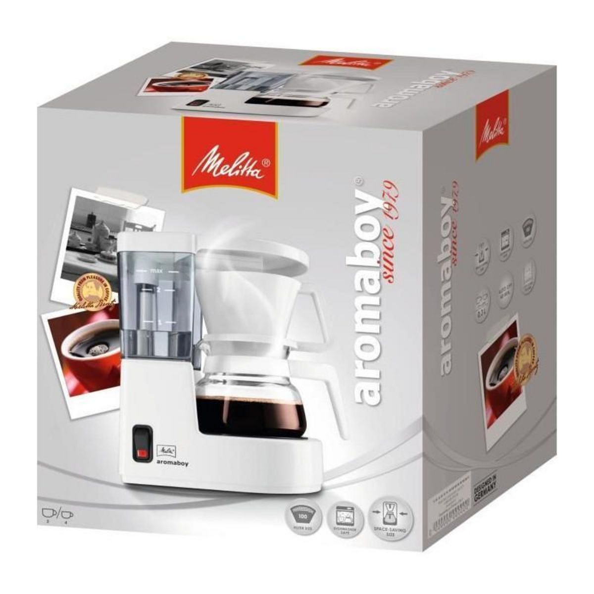 Melitta MELITTA Cafetiere Aromaboy 1015-01 Blanc