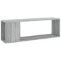 Voir la diapositive 2 : VIDAXL Meuble TV Sonoma gris 100x24x32 cm Bois d'ingenierie