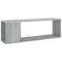 Voir la diapositive 2 : VIDAXL Meuble TV Sonoma gris 100x24x32 cm Bois d'ingenierie