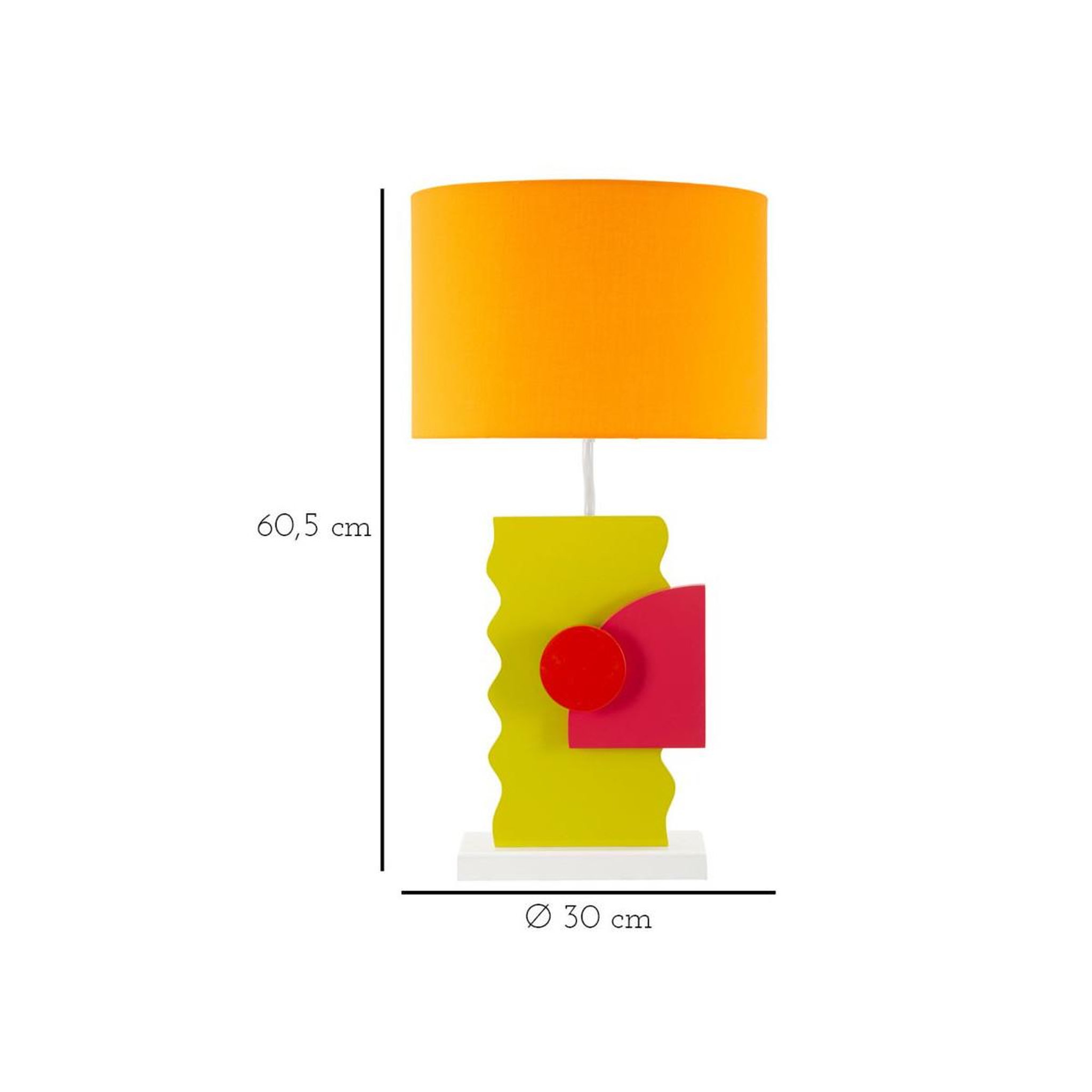 Voir la diapositive 6 : Paris Prix Lampe à poser déco  color  60cm multicolore
