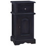 Voir la diapositive 1 : VIDAXL Table de chevet cafe noir clair bois d'acajou massif
