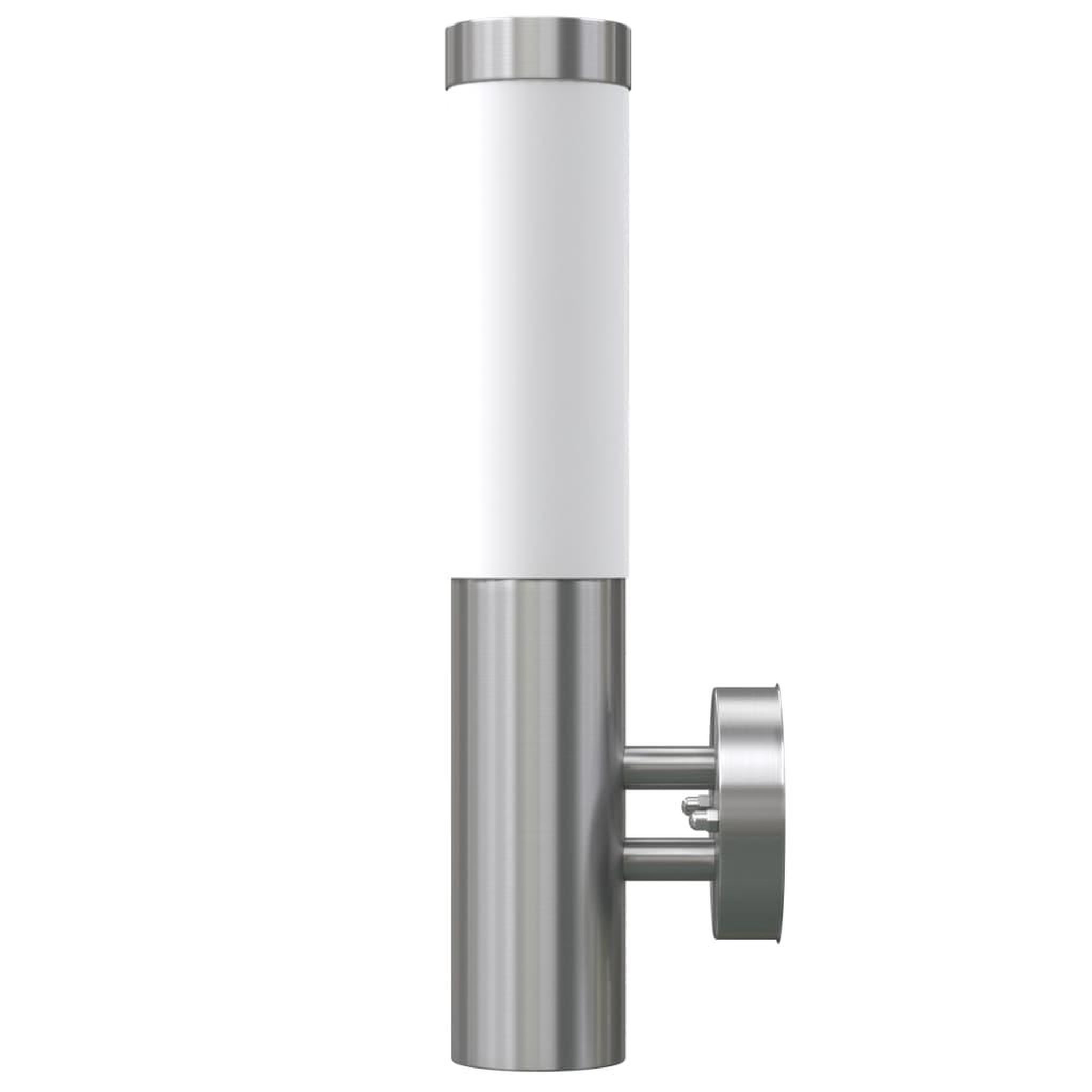 Voir la diapositive 3 : VIDAXL 2 appliques murales cylindriques en acier inoxydable