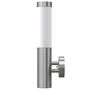Voir la diapositive 3 : VIDAXL 2 appliques murales cylindriques en acier inoxydable