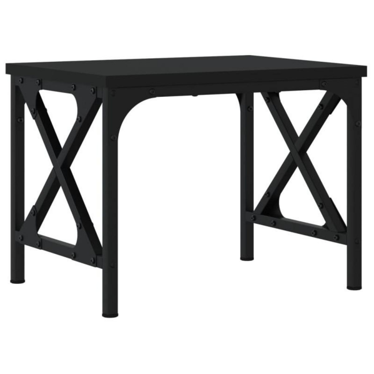 VIDAXL Support d imprimante noir 40x30x31 cm bois d ingénierie