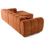 Voir la diapositive 4 : LISA DESIGN Curtis - canapé d'angle droit 4 places en tissu texturé