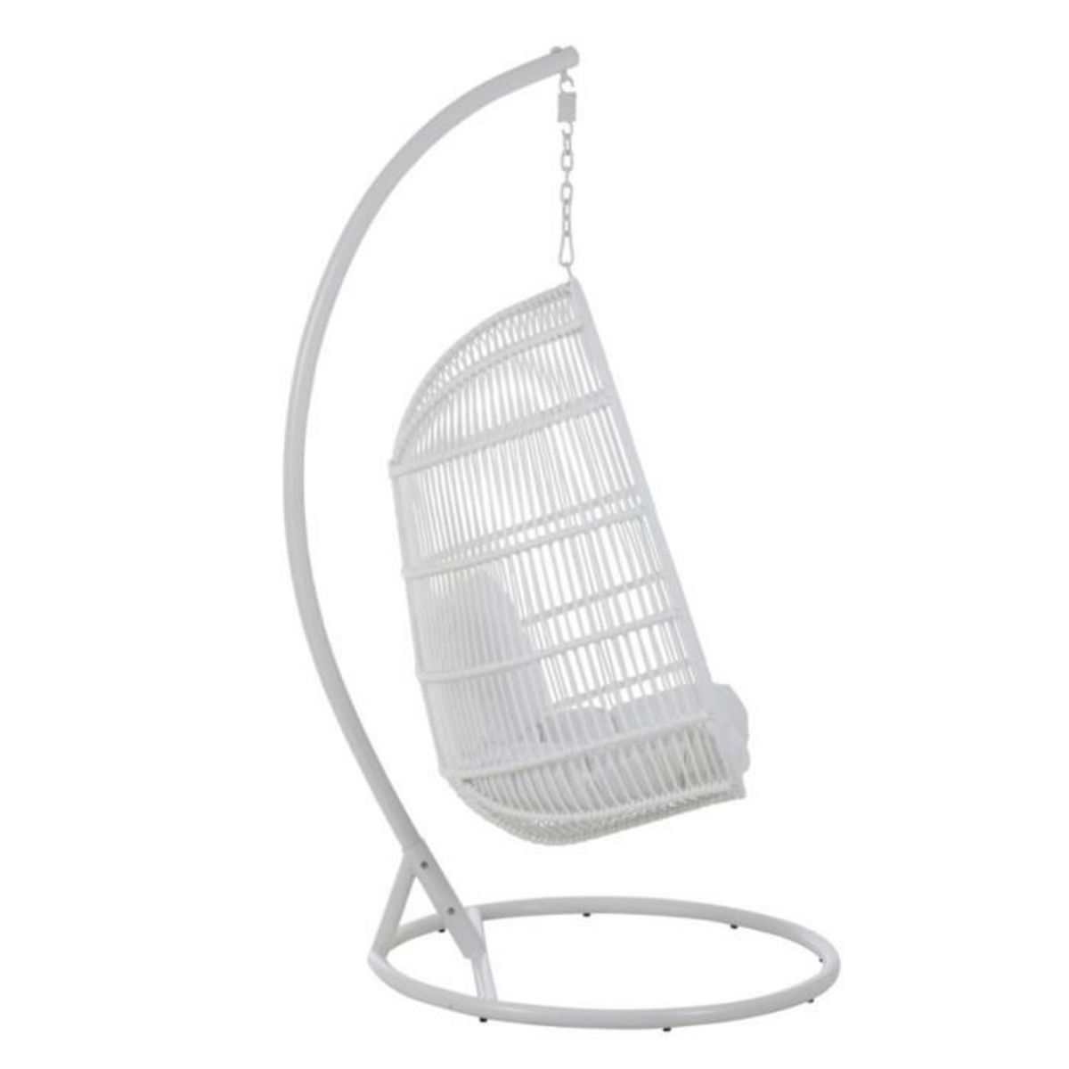 Paris Prix Fauteuil Suspendu Ovale  Aciera  193cm Blanc