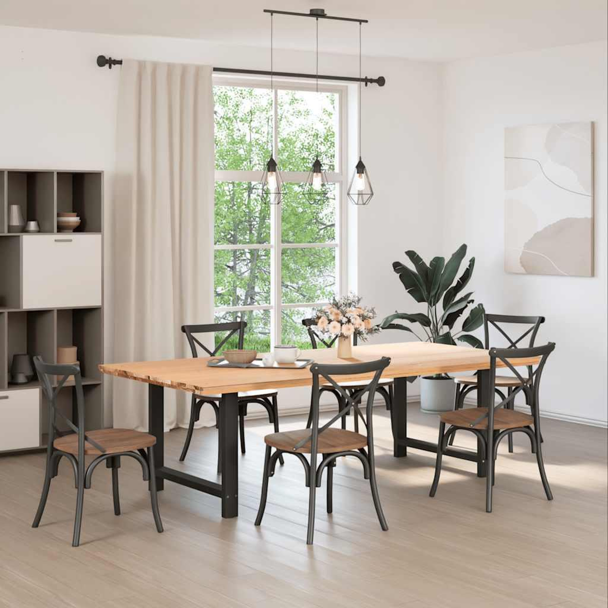 Voir la diapositive 2 : VIDAXL Pieds de table basse noir 2 pcs 100x(72-73) cm acier