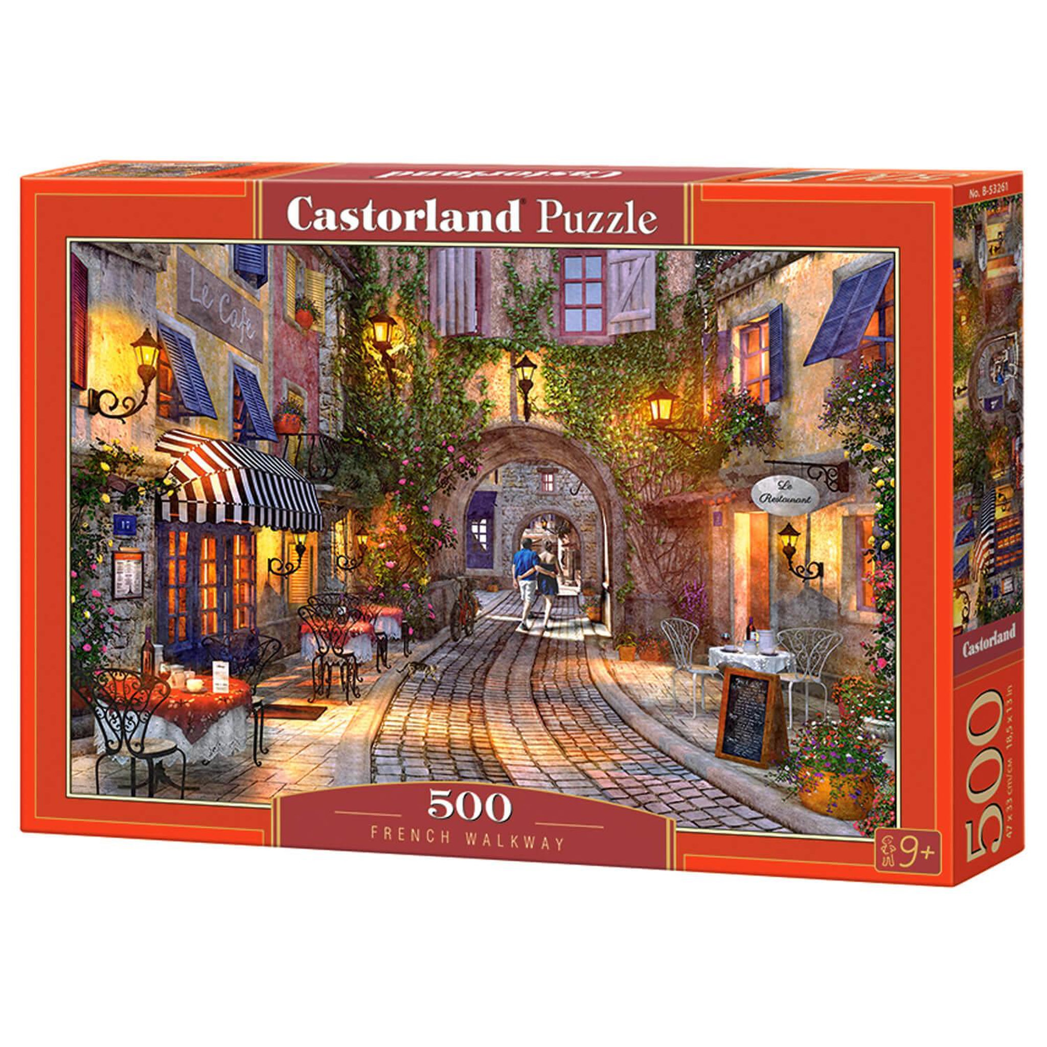 Voir la diapositive 2 : Castorland Puzzle 500 pièces : Ruelle française
