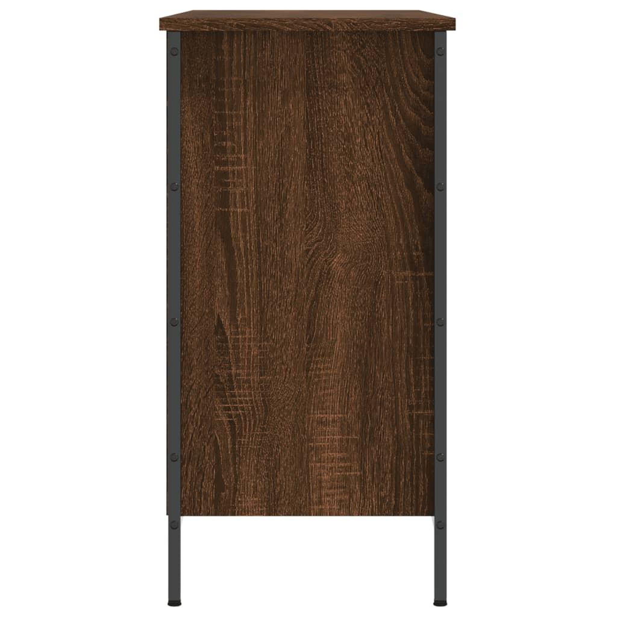 Voir la diapositive 5 : VIDAXL Armoire a chaussures chene marron 100x35x70cm bois d'ingenierie