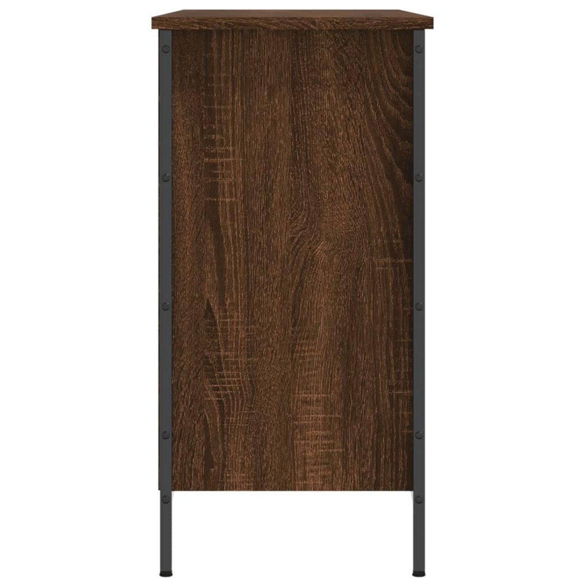 VIDAXL Armoire a chaussures chene marron 100x35x70cm bois d'ingenierie
