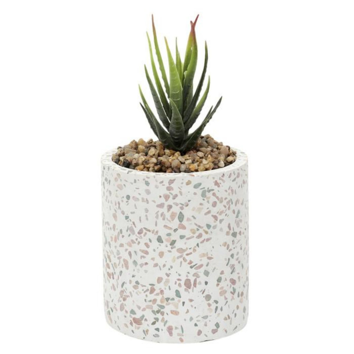 Paris Prix Plante Artificielle en Pot  Terrazzo  11cm Multicolore