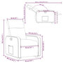 Voir la diapositive 6 : VIDAXL Fauteuil inclinable Gris fonce Tissu