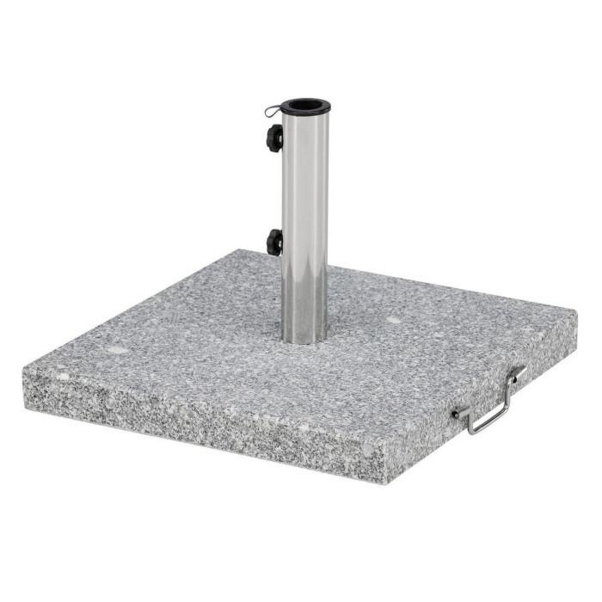 Paris Prix Pied de Parasol Moucheté Carré  Stathera  50cm Gris