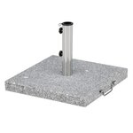 Paris Prix Pied de Parasol Moucheté Carré  Stathera  50cm Gris